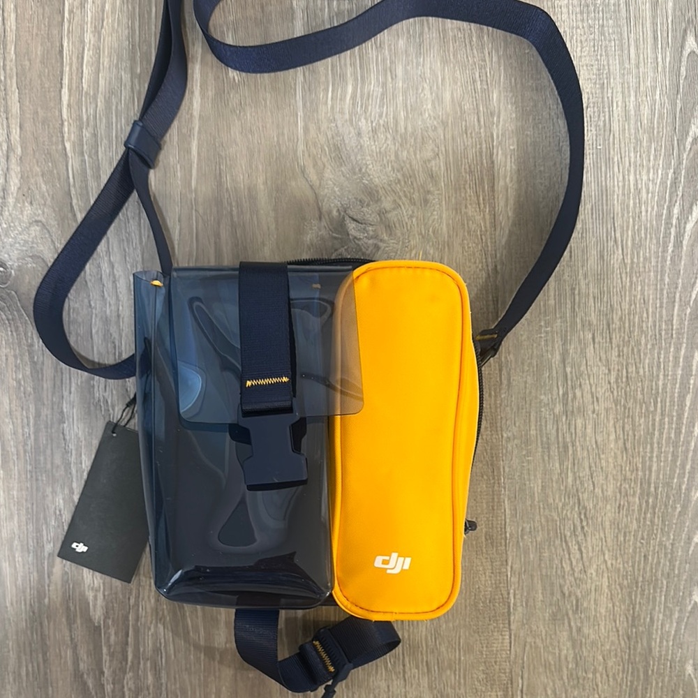 DJI Navy and Orange Crossbody Bag